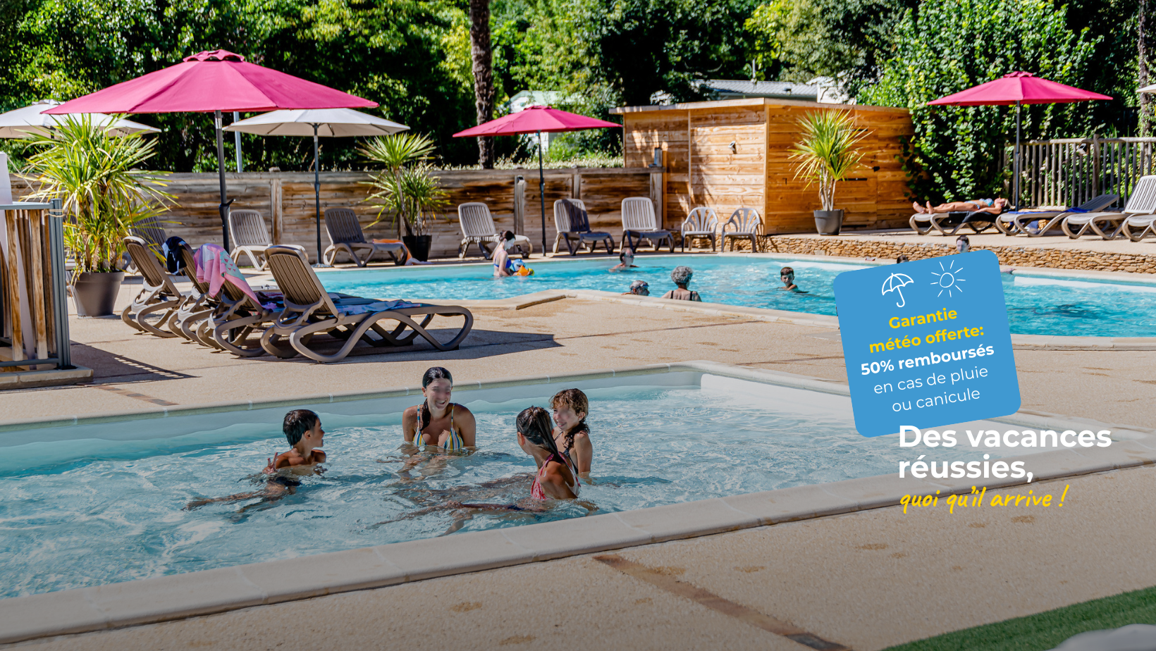 Garantie météo en camping Dordogne Le Tiradou